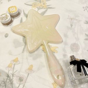 Jeffree Star White Iridescent Hand Mirror